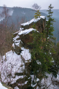 Das Bild zeigt den Blick von der Rabenklippe.